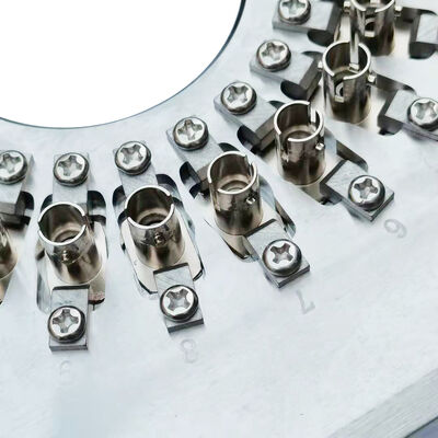 معدات التلميع من الصلب المقاوم للصدأ S136 للألياف الملمع للاتصالات ST مع 24 وصلة في دورة واحدة وخسارة إدراج ≤0.20dB