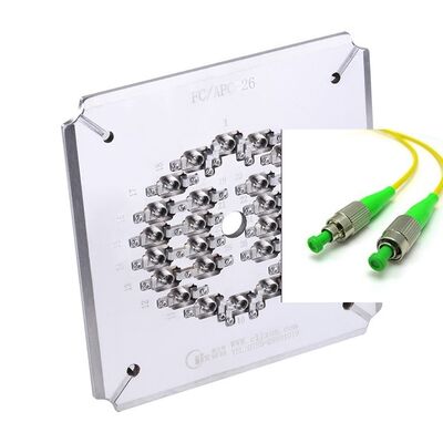 الفولاذ المقاوم للصدأ 26 منفذ FC APC مصباح البوليسة لجهاز البوليسة ذو الكفاءة العالية للألياف البصرية