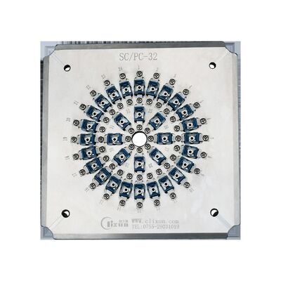 32 حفرة الاتصال SC/UPC مصباح البوليسة مع الصلب المقاوم للصدأ S136 ألياف الضوء البوليسة Jig