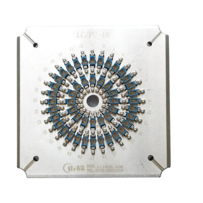 48 منفذ LC PC ألياف البصرية الملمع مع الفولاذ المقاوم للصدأ عالية القوة S136 وفقدان إدراج ≤0.20dB