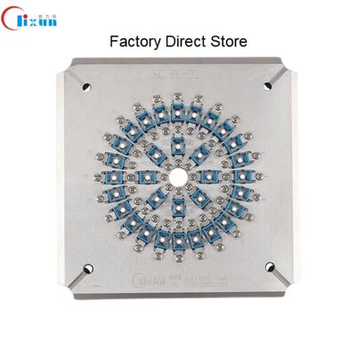 SC UPC أجهزة التلميع بالألياف الضوئية مع S136 الفولاذ المقاوم للصدأ المقاوم للصدأ لـ 24 وصلة في دورة واحدة وخسارة إدراج ≤0.20dB