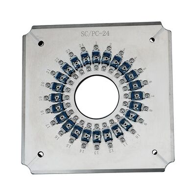 24 بندقية SC UPC مصعد للفايبر الضوئية الملمع مع S136 الفولاذ المقاوم للصدأ المقاوم للصدأ وخسارة الإدراج ≤0.20dB