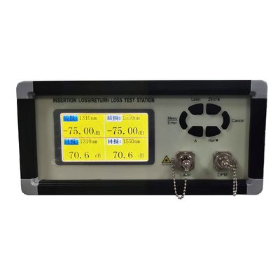 AC260V اختبار المعدات الإدراج عودة فقدان اختبار الألياف التصحيح الحبل ماكينة