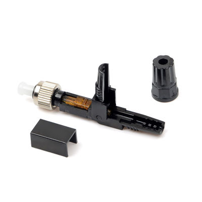 أسود Ftth مضمن موصلات كابل الألياف البصرية موصل سريع أحادي