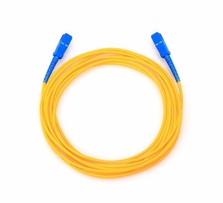 كابل الألياف البصرية التصحيح الداخلي العسكري FTTH مع موصل ذكر SC UPC