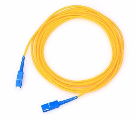 كابل الألياف البصرية التصحيح الداخلي العسكري FTTH مع موصل ذكر SC UPC