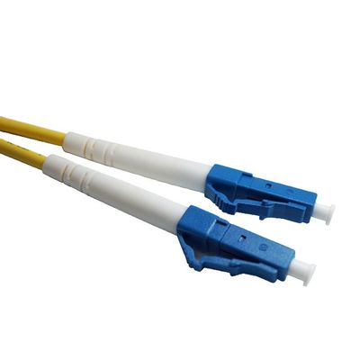 LC UPC SM كابل شبكة الألياف البصرية التصحيح الحبل 0.9mm / 2.0mm / 3.0mm تبادل جيد