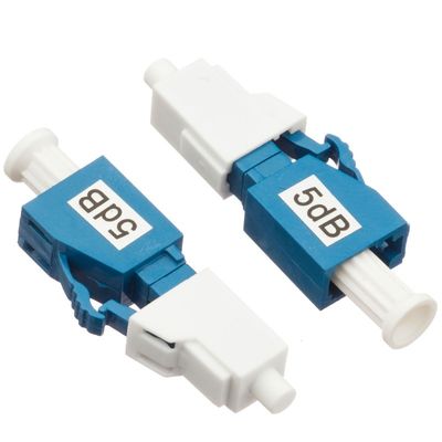 LC / UPC 5dB Simplex SM مخفف الألياف البصرية MM 1300nm الطول الموجي