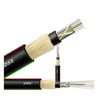 Adss 48 الأساسية كابل الألياف البصرية التصحيح الحبل وضع واحد أطوال تمتد كبيرة